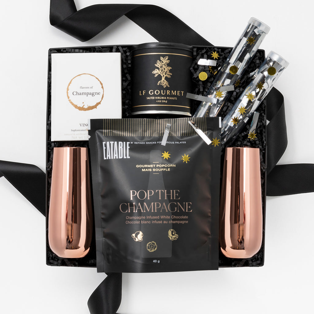 Champagne Cheers Celebration New Years Gift Box