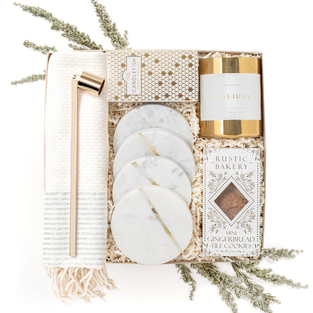 Winter White Home Candle Gift Box