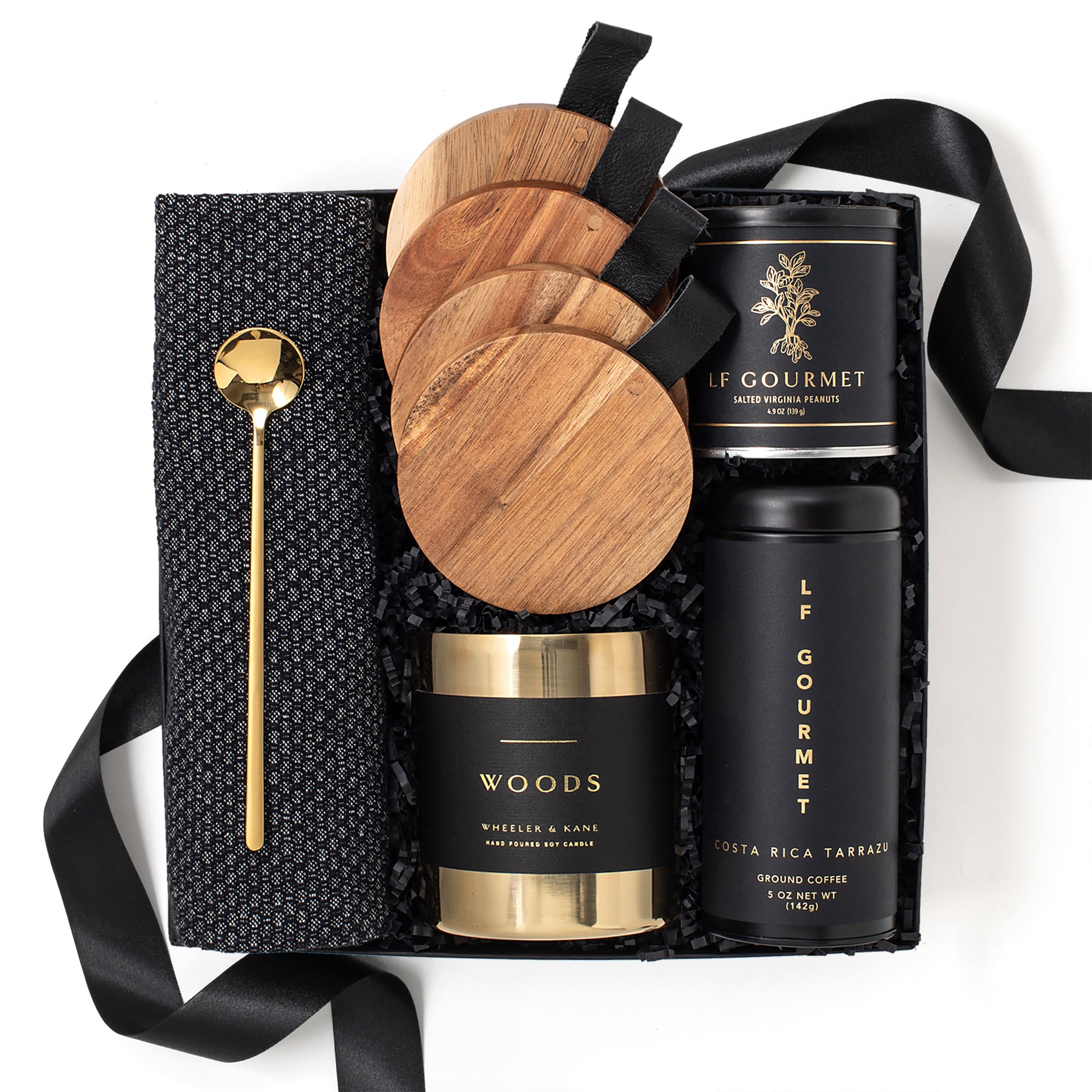 New Home Housewarming Black and Gold Gift Box